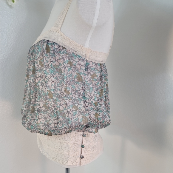 WISH ROMANTIC LACE SHEER SILKY FEEL VINTAGE INSPIRED FLORAL WOMEN'S SIZE XS - Picture 13 of 16
